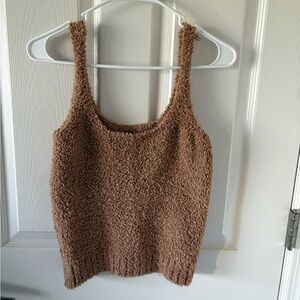 SKIMS Cozy Knit Teddy Boucle Tank Top S/M